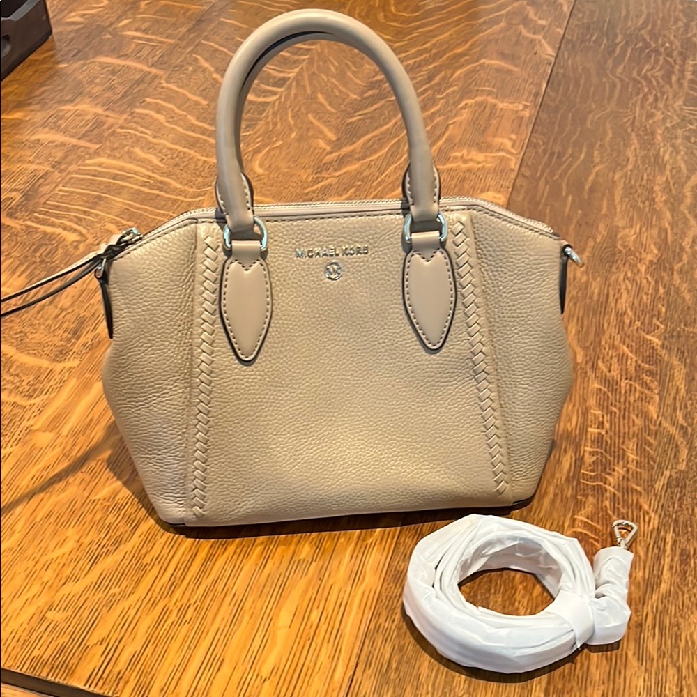 Michael Kors Beige Satchel Bag
